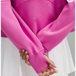 Scuba oversized half-zip hoodie